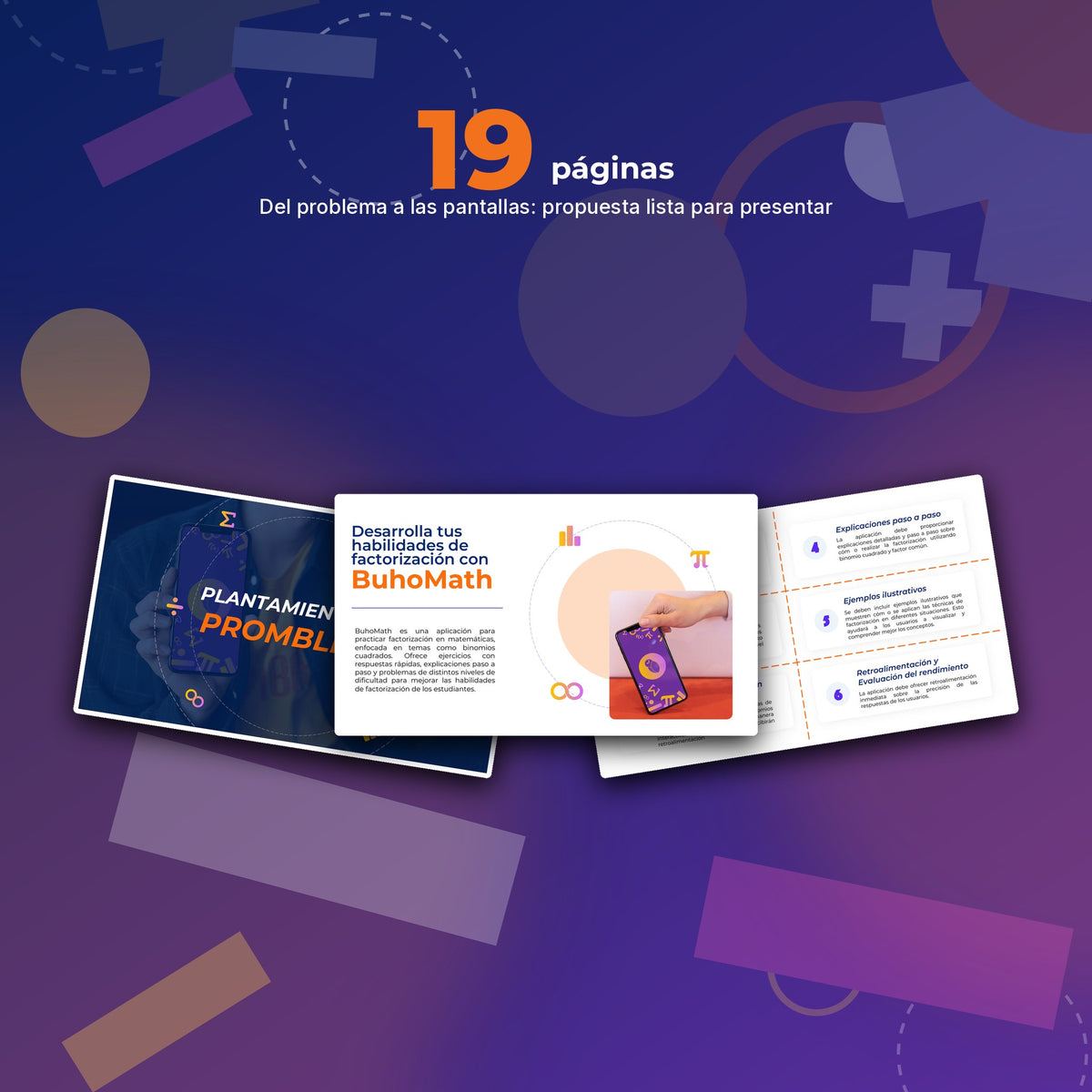 19 páginas de BuhoMath · Propuesta Completa de App Móvil Educativa