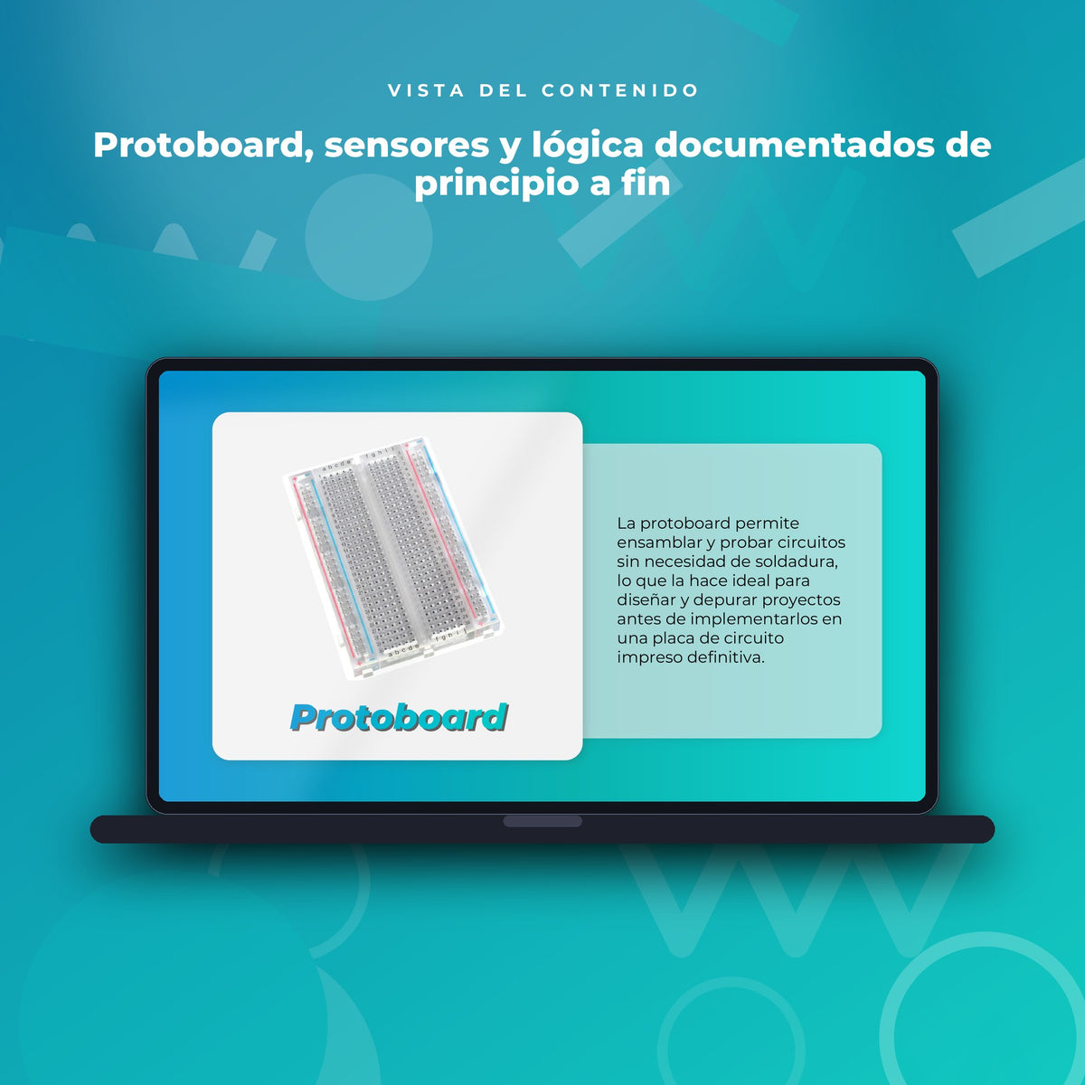 Vista del contenido de Alarma Inteligente · Proyecto Completo de Sistemas Embebidos en mockup