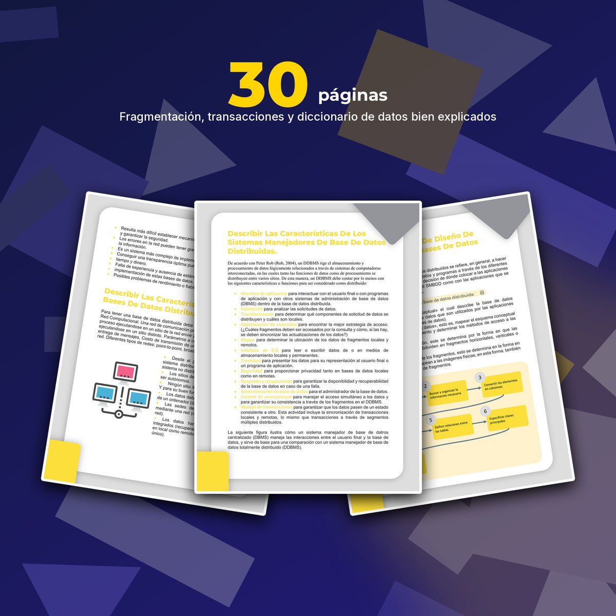 30 páginas de Bases de Datos Distribuidas · Investigación de 30 Páginas