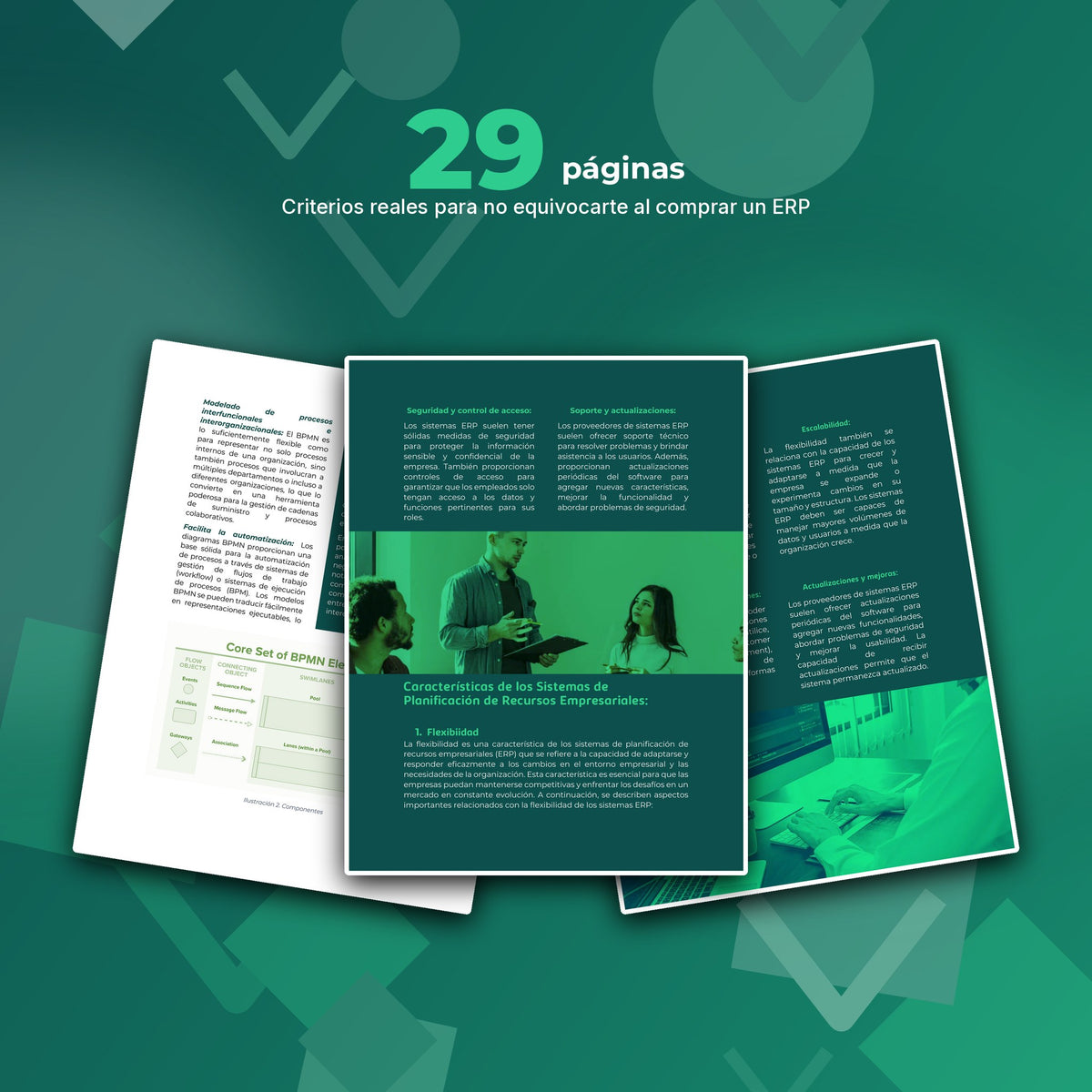 29 páginas de Cómo Elegir y Configurar un ERP · Investigación de 29 Páginas