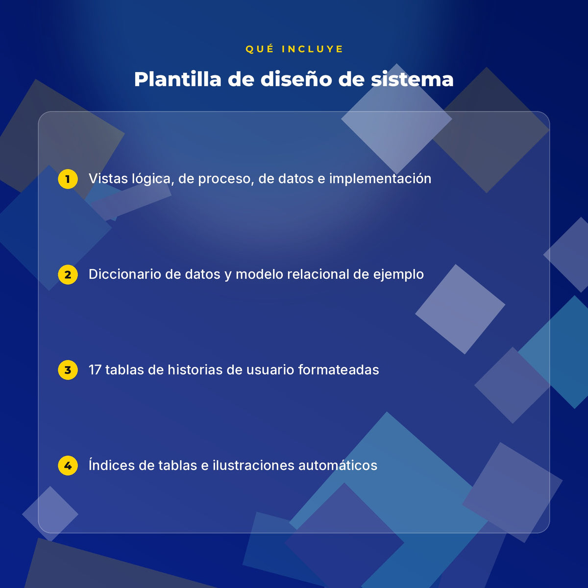 Qué incluye Plantilla de Documento de Diseño de Sistema · 27 Páginas
