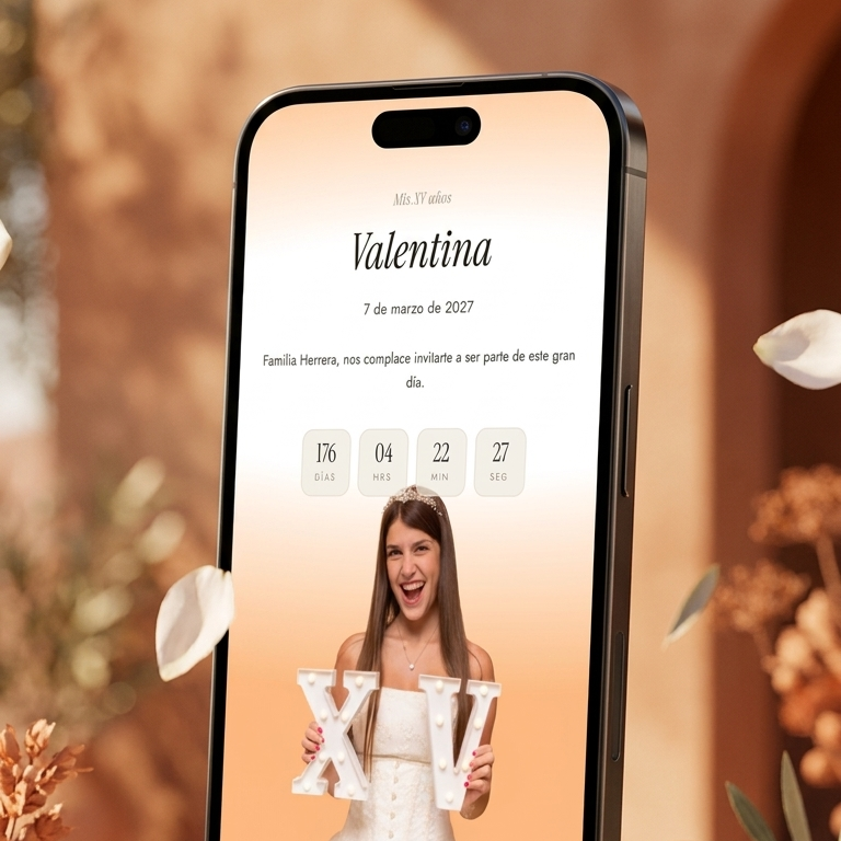 Invitación Digital Mis XV Años